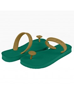 SANDALIA GURUS GREEN & GOLD 2